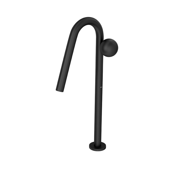 Torneira de Mesa Touchless Bica Alta para Lavatório Black Matte