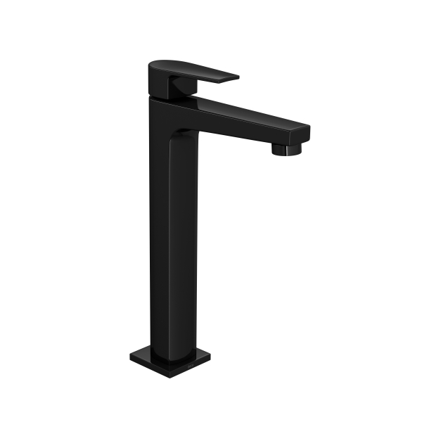 Torneira de Mesa Bica Alta para Lavatório Black Noir 1189.BL26.NO