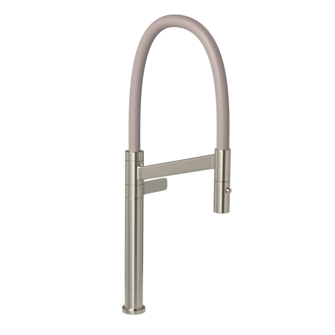 Torneira de Mesa para Cozinha com Bica Flexível Inox e Fendi 1189