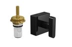 Acabamento para Registro de Pressão 1/2" e 3/4" com Mecanismo 1/2 Volta Black Noir