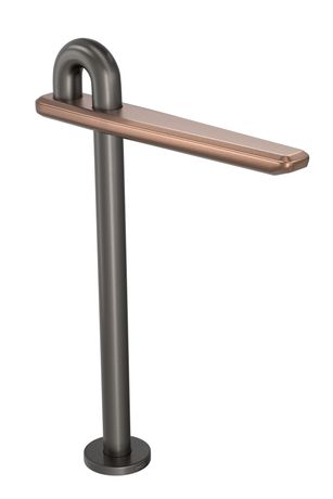 Porta Toalhas Barra Dupla 60cm Dark Antracite 2042.GF104.060.MT | DECA