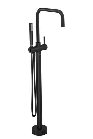 Misturador Monocomando de Piso para Banheira Quadrado Black Matte