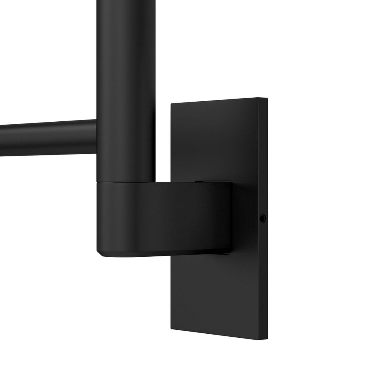 Acabamento de Tomada para Toalheiro Térmico Black Matte 2044.BL.TP