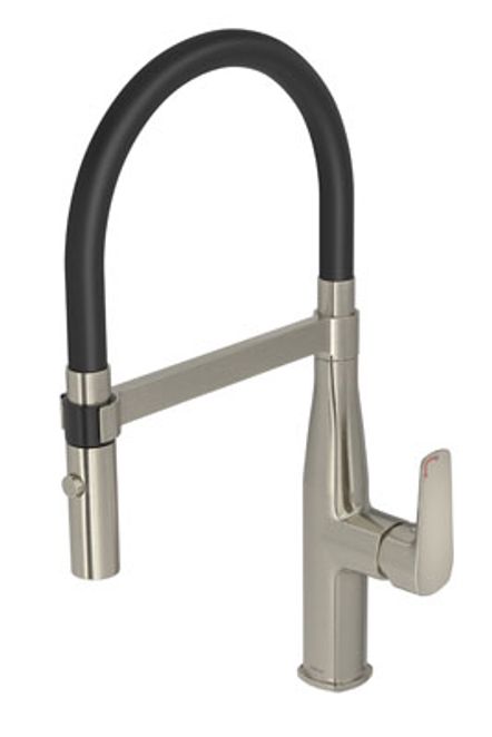 Misturador Monocomando de Mesa para Cozinha Inox/Preto 2274.INX.PT