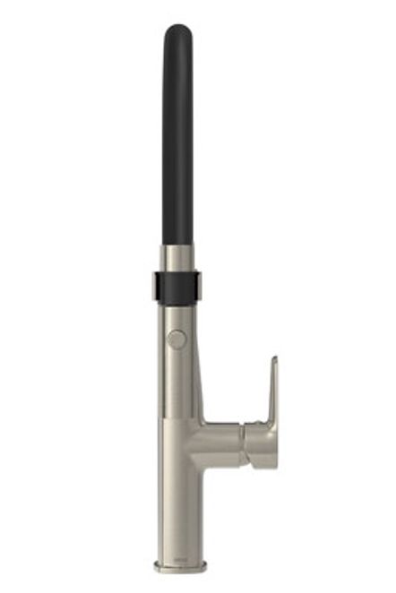 Misturador Monocomando de Mesa para Cozinha Inox/Preto 2274.INX.PT
