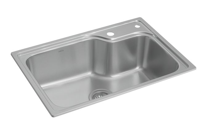 Cuba de Cozinha Retangular 60X40cm com Deck Inox CC.660.60.DK.INX