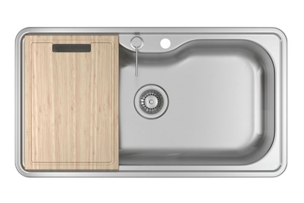 Cuba de Cozinha Retangular 60X40cm com Deck e Acessórios Inox CC