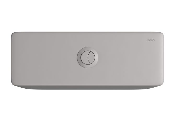 Caixa Acoplada Monocromática com Acionamento Duo Soft Antracite CD
