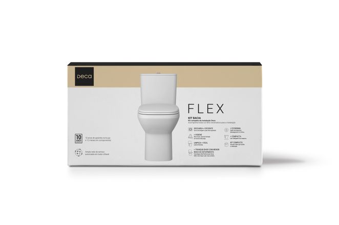 Kit Completo Bacia com Caixa Acoplada Branco KP.381.17 | DECA