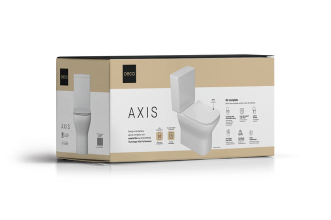 Kit Completo Bacia com Caixa Acoplada Branco KP.470.SL.17 | DECA