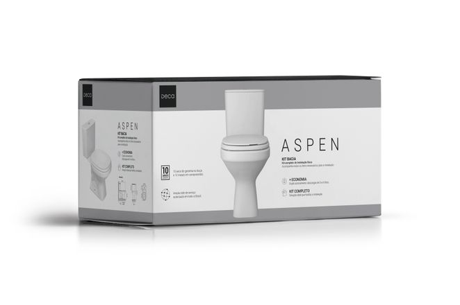 Kit Completo Bacia com Caixa Acoplada Branco KP.751.17 | DECA